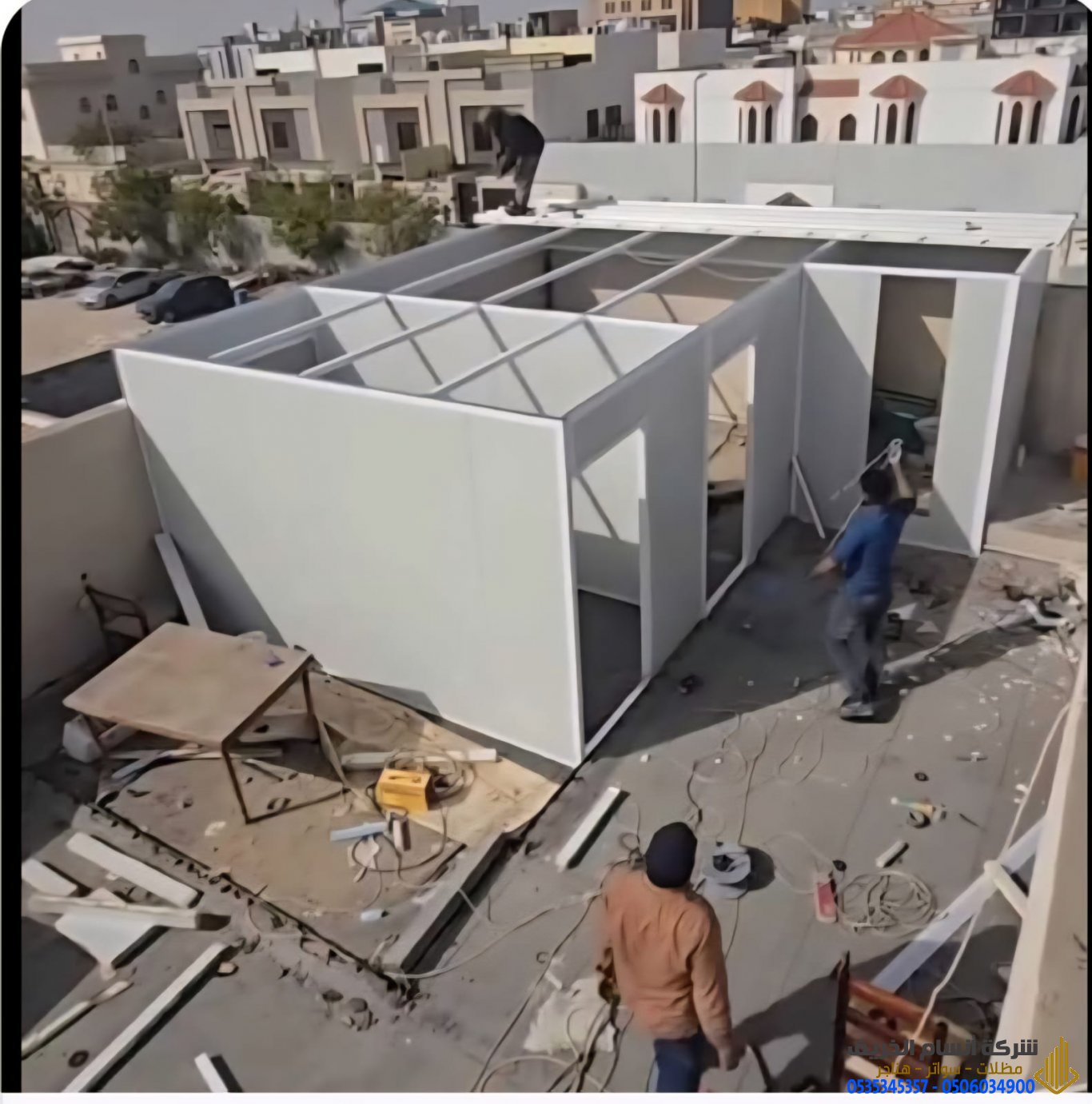 تركيب ساندوتش بانل الرياض | أسقف وغرف وملاحق عازلة